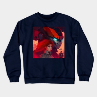 Gunbuster  - Vintage Art | Mecha Crewneck Sweatshirt